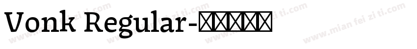 Vonk Regular字体转换